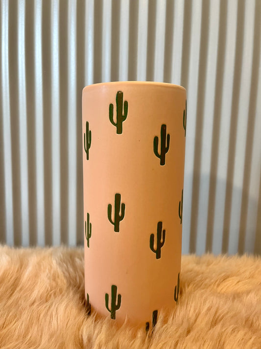 SoCal cacti ceramic vase