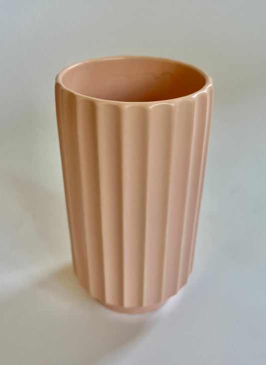 Monroe Ceramic Vase - Petal Pink